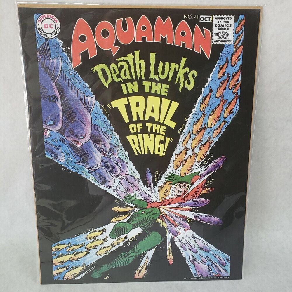 Aqua man #41 1968 Vintage DC COMICS Series 11"X14" Poster Print